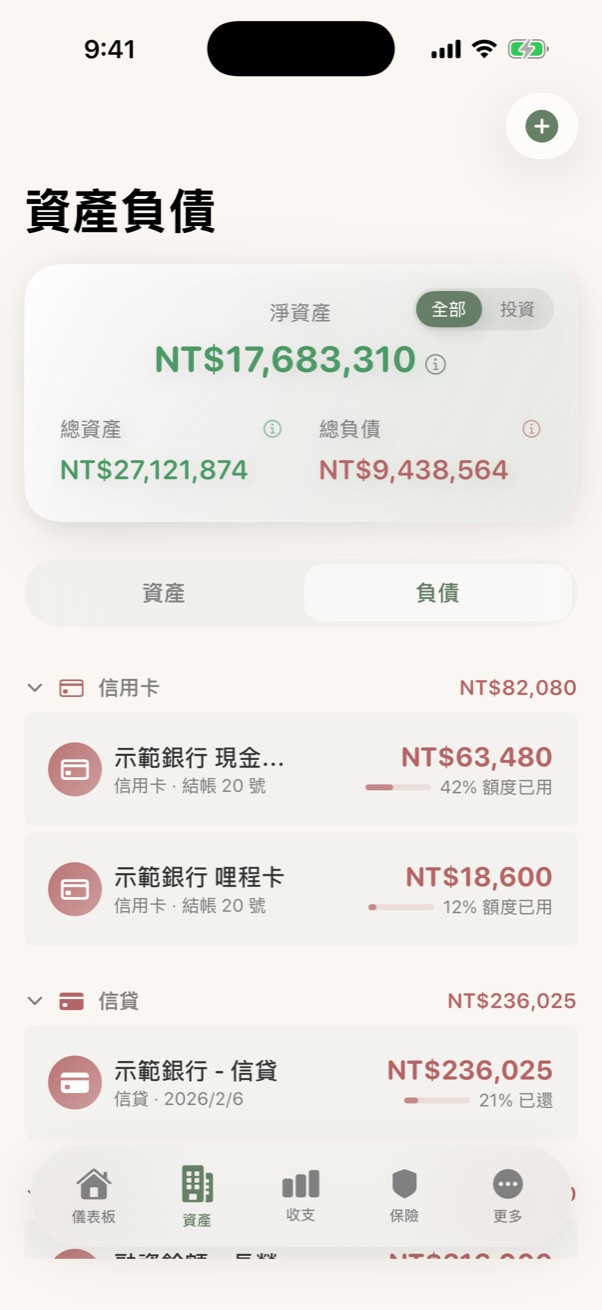 負債清單