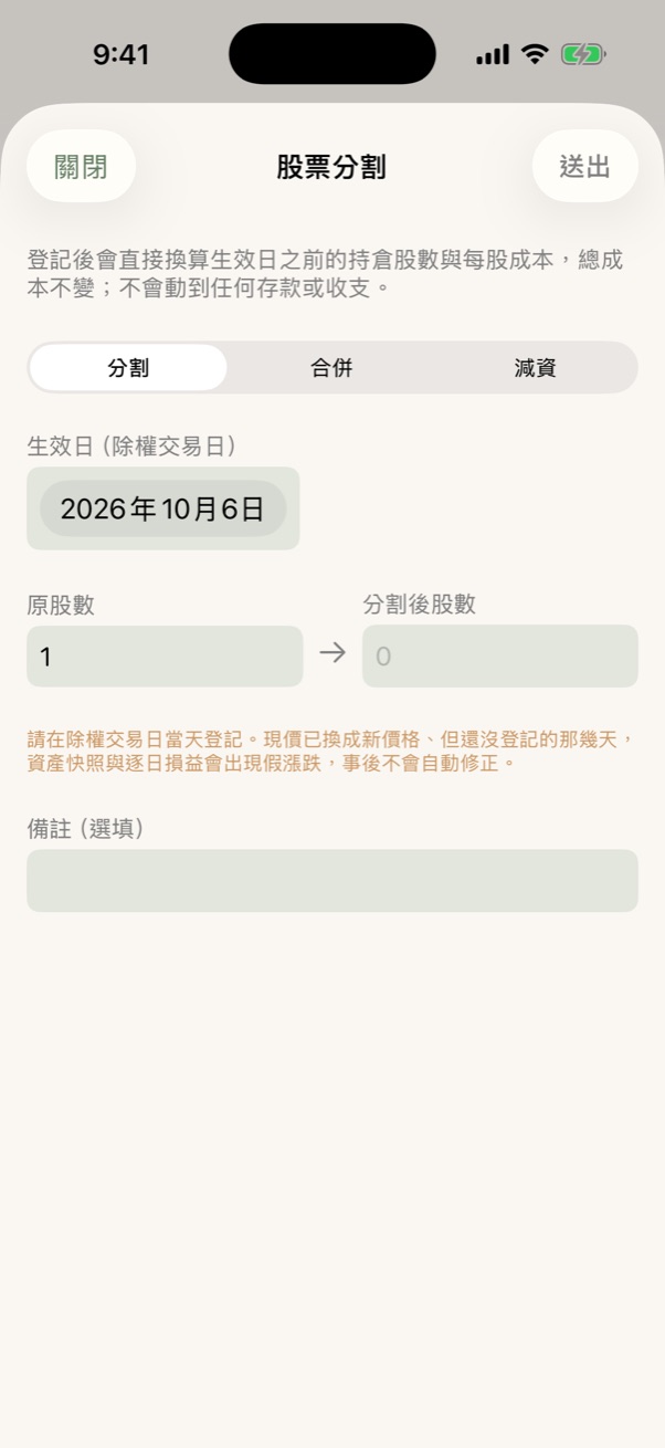 股票分割